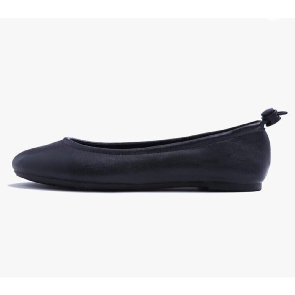 FEVERSOLE Women Size 6 Shoes Soft Cushion Black Elastic Adjustable Ballet - Picture 3 of 12